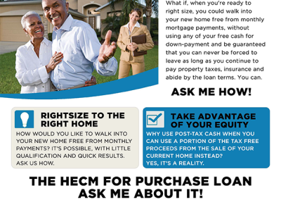 HECM for Purchase Flyer - Blue